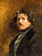 Eugene Delacroix Self Portrait _6 oil on canvas